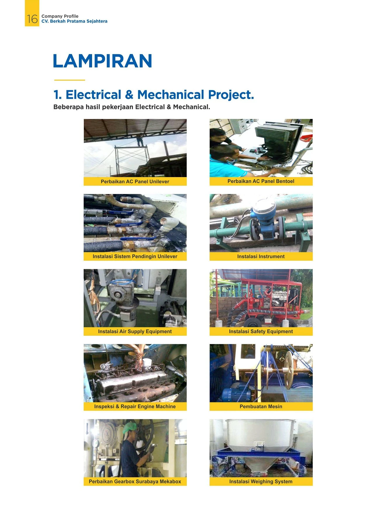 Dokumentasi Hasil Pekerjaan Electrical & Mechanical Project BPS